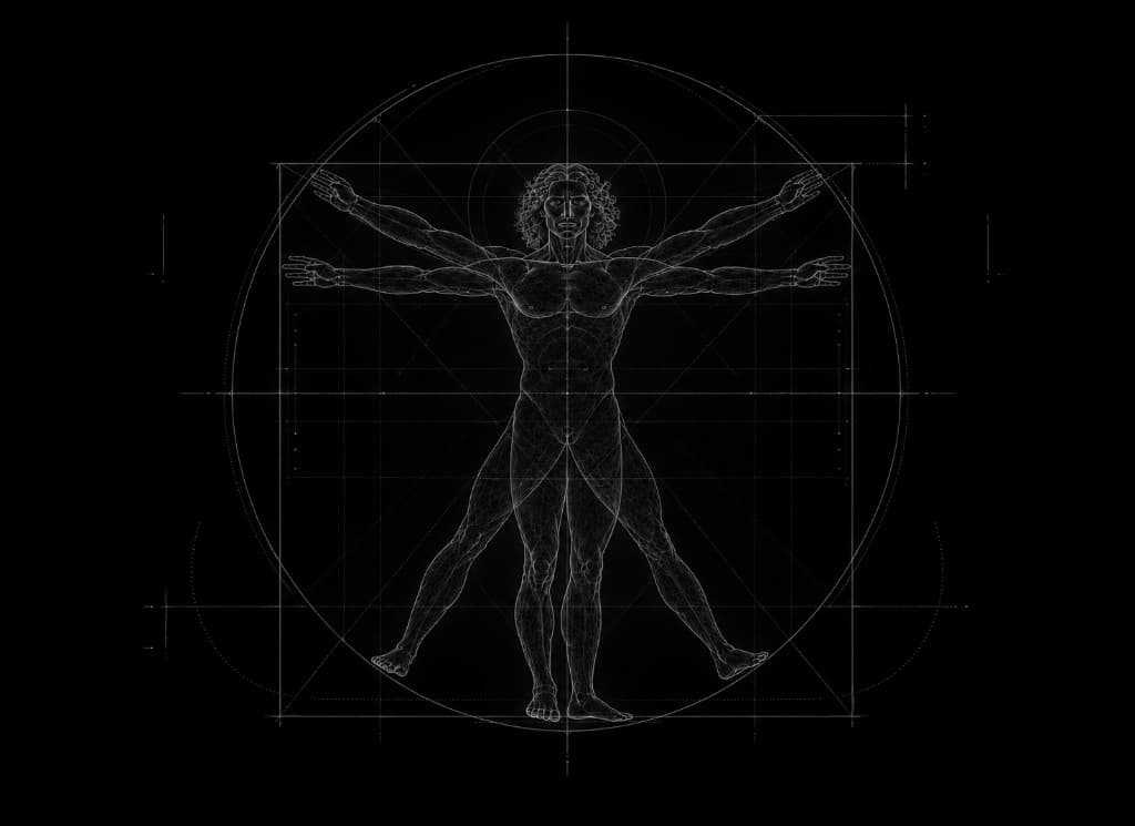Vitruvian figure — man as the measure